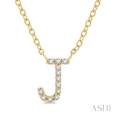 Petite 'J' Initial Diamond Necklace
