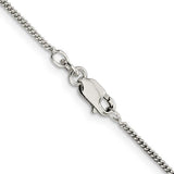 Silver 1.15mm Curb Chain, 20"