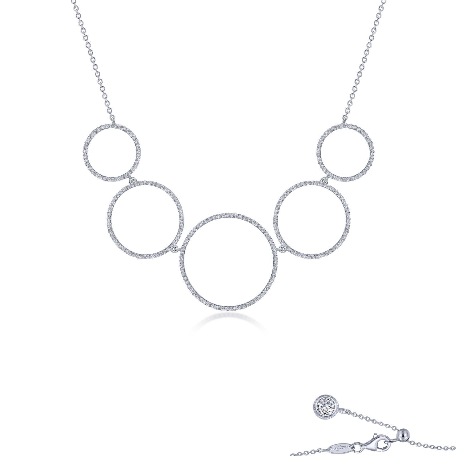 Lafonn Trendy Five-Circle Necklace