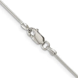 Silver 1mm Snake Chain, 18