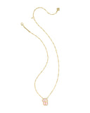 Kendra Scott Ballet Gold Blush Mother of Pearl Short Pendant Necklace