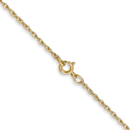 Gold 0.8mm Rope Chain, 18"