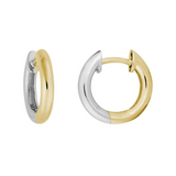Two-Tone Gold Huggies