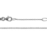 Silver 0.7mm Cable Link Chain, 15