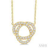Diamond Trinity Knot Necklace