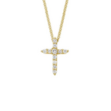 Petite Diamond Cross Pendant