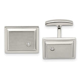 Stainless Steel Brushed Finish Cufflinks