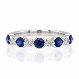 Stackable Sapphire & Diamond Band