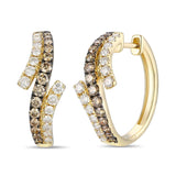 Le Vian® Earrings featuring Chocolate Diamonds® , Nude Diamonds™ set in 14K Honey Gold