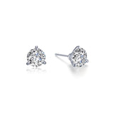 Lafonn 1ctw 3-Prong Martini Stud Earrings