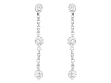 Diamond Station Dangle Earrings