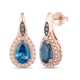 Le Vian Deep Sea Blue Topaz Earrings