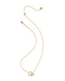 Kendra Scott Football Helmet Gold Short Pendant Necklace