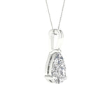 1ct Pear Shape Lab Grown Diamond Solitaire Pendant