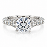 Diamond Milgrain Semi-Mount Ring