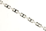 Diamond & Polished Fancy Link Bracelet
