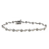 Diamond Heart S-Link Bracelet