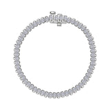 Lafonn 3ctw Aria Half-Bezel Tennis Bracelet, 7"