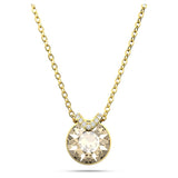 Swarovski Bella V pendant Round cut, Gold tone, Gold-tone plated