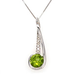 Peridot & Diamond Pendant