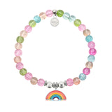 HELP Collection: Rainbow Enamel Charm with Kaleidoscope Crystal Charity Bracelet