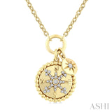 Diamond Compass Charm Necklace