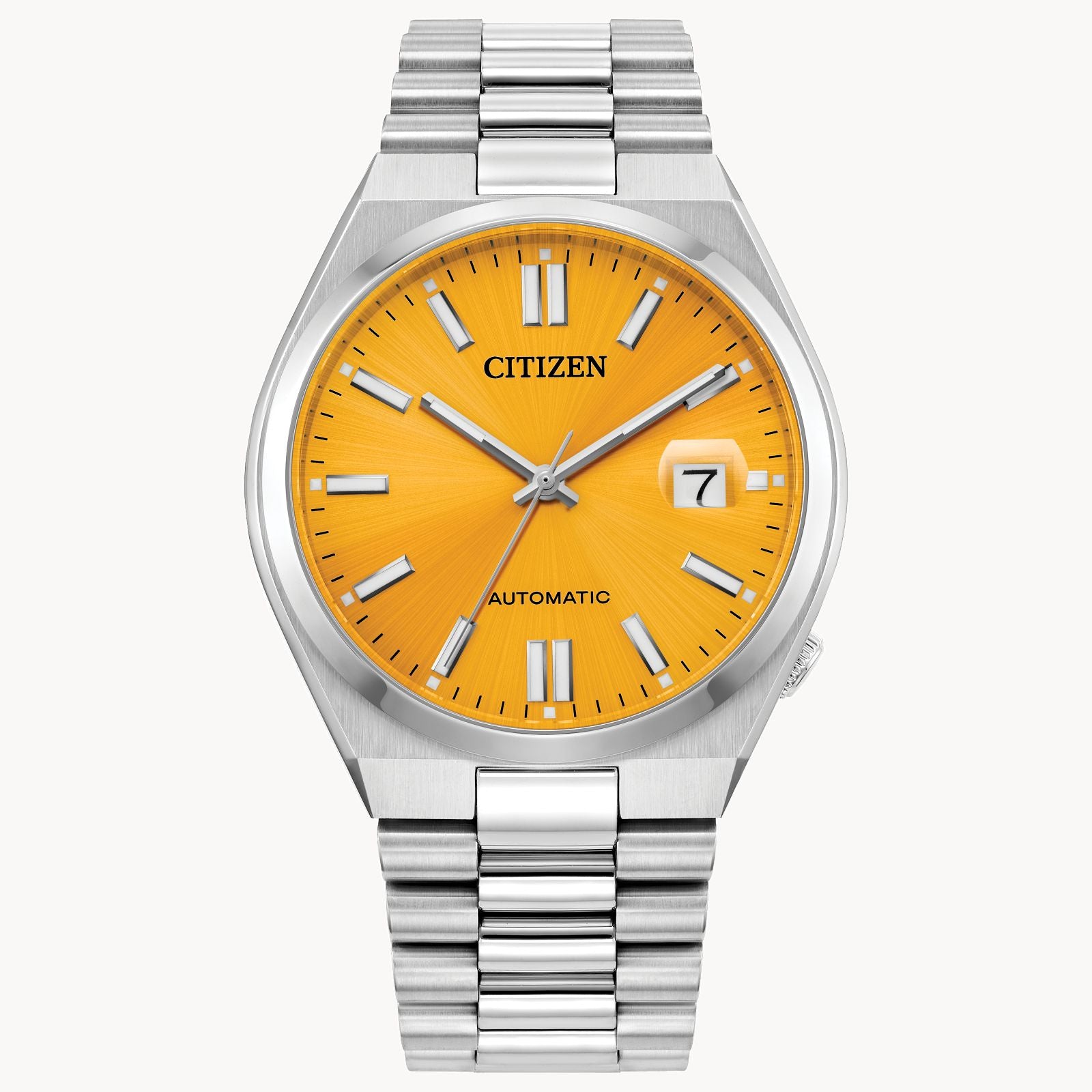 Men's Citizen Tsuyosa Collection Watch with Sunray Yellow Dial