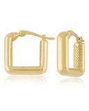 Small Square Hoop Earrings