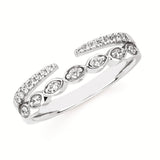 Double Row Diamond Wrap Ring