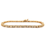 2ctw Round & Baguette Diamond Tennis Bracelet, 7.25