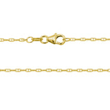Yellow Gold 1.5mm Anchor/Mariner Chain, 18"