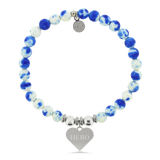 HELP Collection: Hero Charm with Blue & White Jade Charity Bracelet