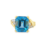 Swiss Blue Topaz Ring