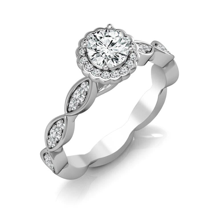 Ava Semi-Mount Engagement Ring
