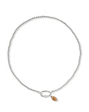Kendra Scott Football Silver Metal Strand Necklace