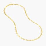 Yellow Gold 4.2mm Figaro Chain, 30