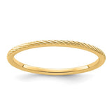 Petite Gold Twist Ring