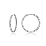 Lafonn Alina Round Hoop Earrings, Large