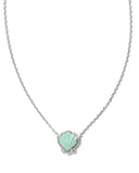 Kendra Scott Brynne Silver Shell Short Pendant