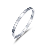 Lafonn Simulated Diamond Bangle Bracelet, 7.25