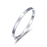 Lafonn Simulated Diamond Bangle Bracelet, 7.25