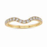 1/2ctw Curved Diamond Wedding Band