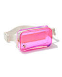 Kendra Scott Pink Iridescent Clear Belt Bag