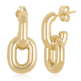 Gold Vermeil Medium Double Link Earrings