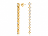 Lab-Grown Diamond Graduated Dangle Earrings