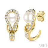 Pearl & Diamond Earrings