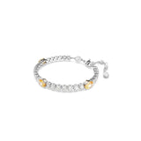 Swarovski Matrix Mixed Cuts Yellow Crystal Rhodium Plated Tennis Bracelet