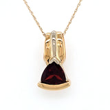 Trillion Garnet Pendant