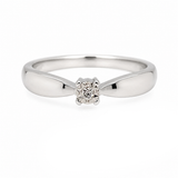 Illusion Set Diamond Promise Ring