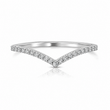 1/5ctw Diamond Chevron Wedding Band